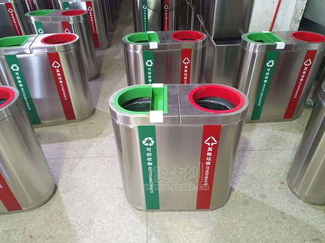 機(jī)場精品不銹鋼垃圾桶-機(jī)場垃圾桶廠家