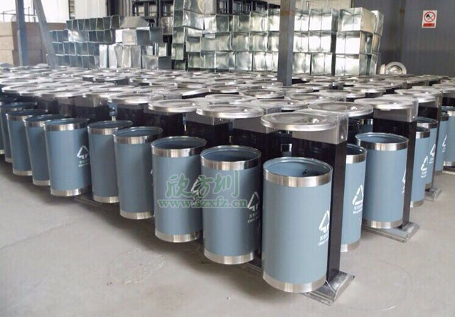 欣方圳不銹鋼垃圾桶 讓成都街道更清爽