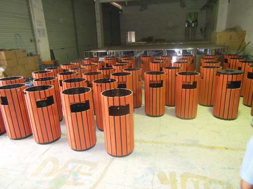 欣方圳鋼木垃圾箱再次獲得珠?？蛻暨x購